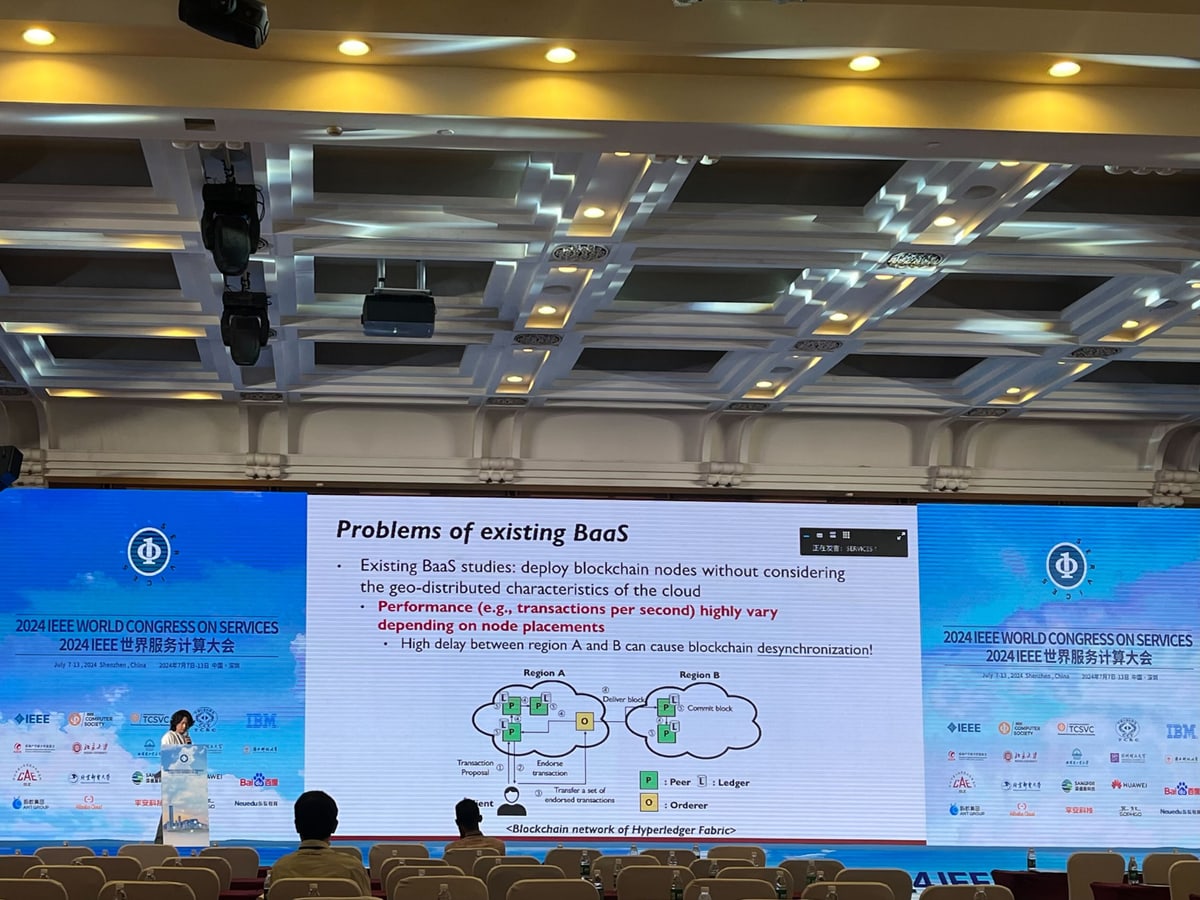 IEEE CLOUD 2024 @ Shenzhen - IEEE CLOUD 2024 @ Shenzhen - 사진 6 | System Software Lab, Korea University