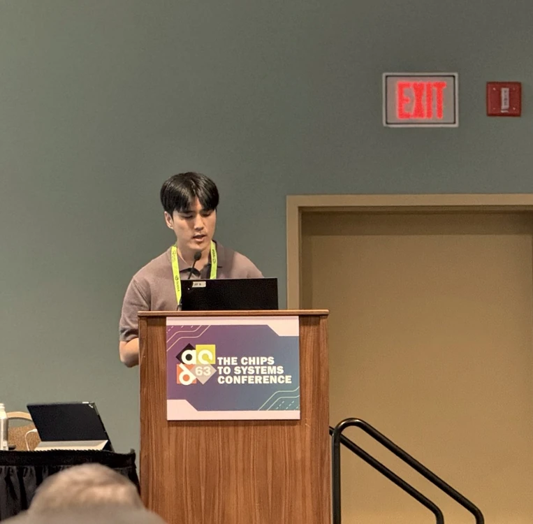 DAC 2026 @ Long Beach, USA - Younghun presented his paper 'Lazer' (best paper candidate) | System Software Lab, Korea University