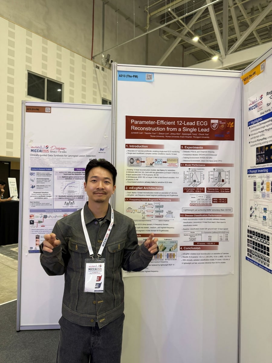 MICCAI 2025 (Junseok, Seungwoo) - MICCAI 2025 (Junseok, Seungwoo) - 사진 1 | System Software Lab, Korea University