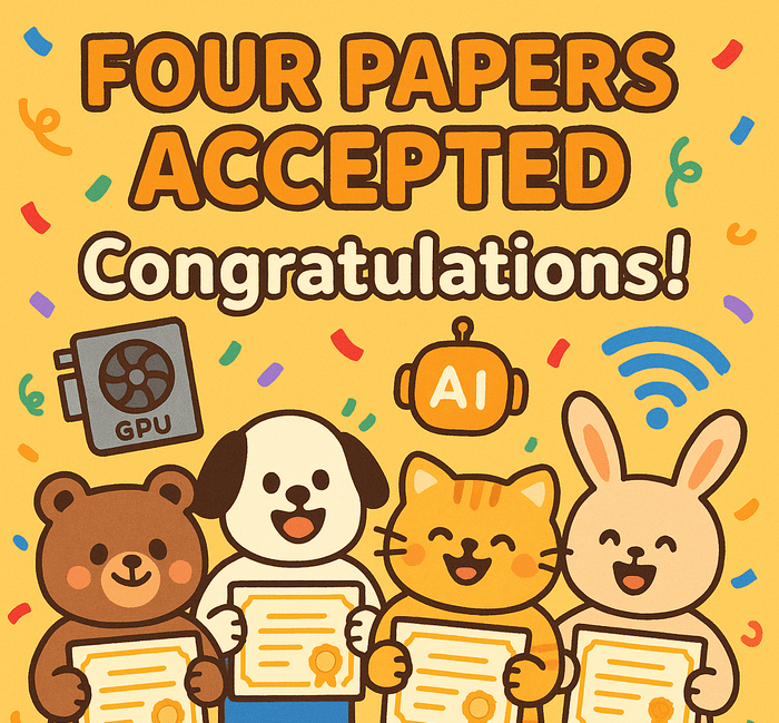 Four papers accepted at domestic conferences! 🎉